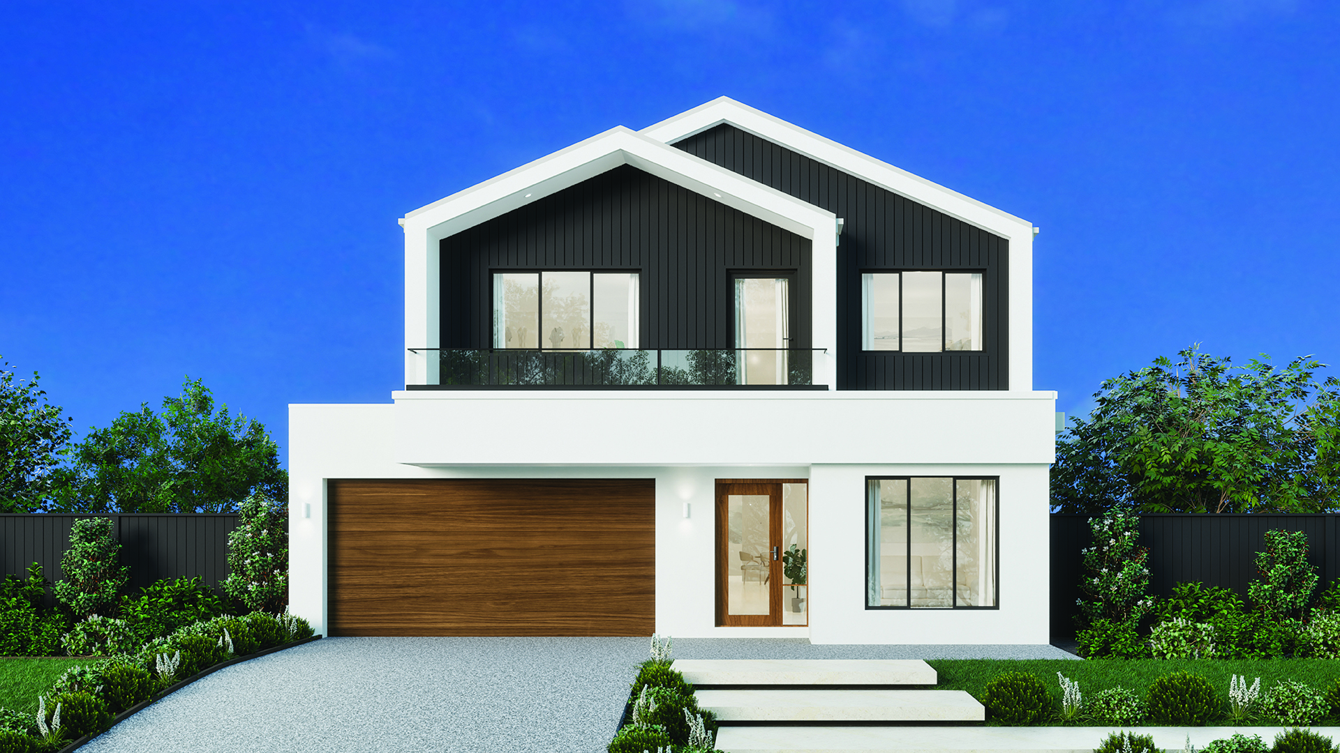 Home facade illustration from Orbit Homes